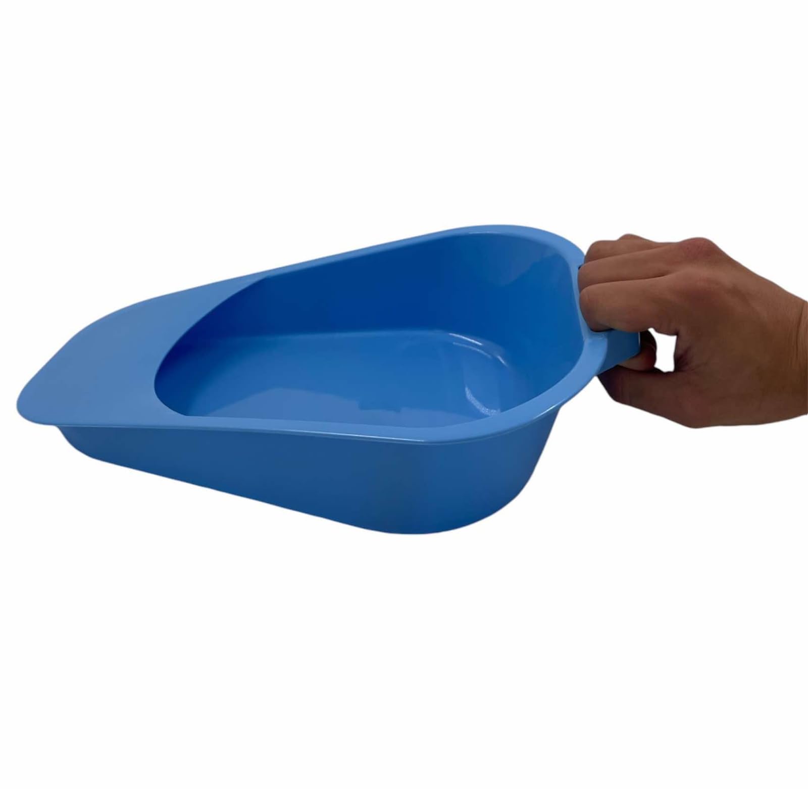Bedpan for Men and Women, Reuseable Portable Bedpan with Handle, Ideal for Elderly Hospital Use, Home Care, and Incontinence - Image 2