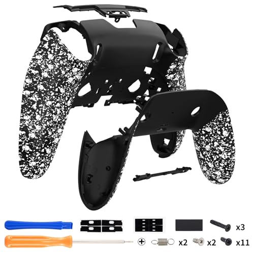 Coque arrière pour PS5 Edge manette blanc texturé de remplacement - 3