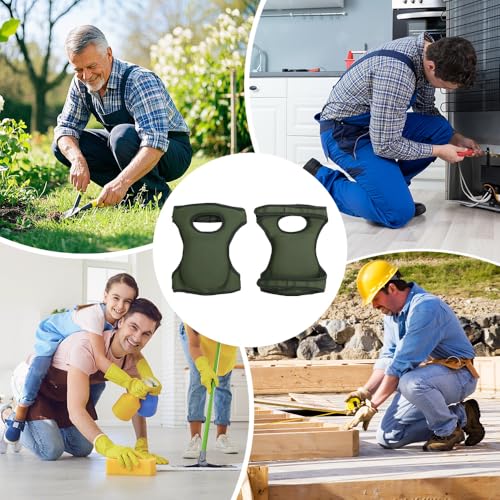 TONGIHS 1 Paar Garten-Knieschoner für Gärtner, Garten-Kniekissen, Garten Kniepolster, Kniende Knieschoner, Kniepolster Mit Griffen, Geeignet für Gartenarbeiten, Arbeitskleidung, Knieschutz