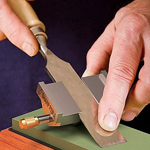 Sharp Pebble Premium Whetstone Knife Sharpening Stone 2 Side Grit 1000/6000 Waterstone With Honing Guide(Chisel Sharpening Jig) - Whetstone Knife Sharpener- Nonslip Bamboo Base & Angle Guide #TOP6