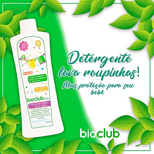 Detergente líquido Lava Roupas, BioClub, Multicor, Tamanho Único