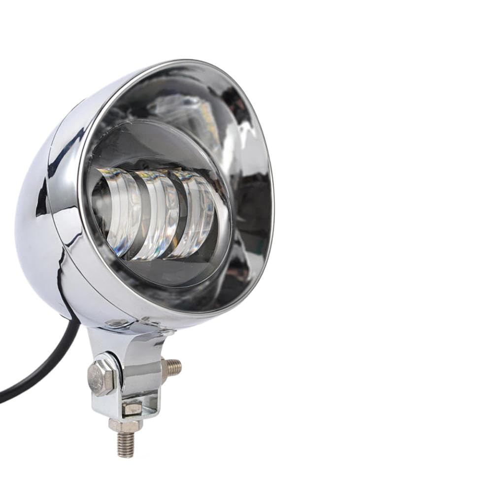LED Fog Lights Front Headlight Lamp DC12V Compatible with Bobber Chopper Cruisers Touring Custom Cafe Racer