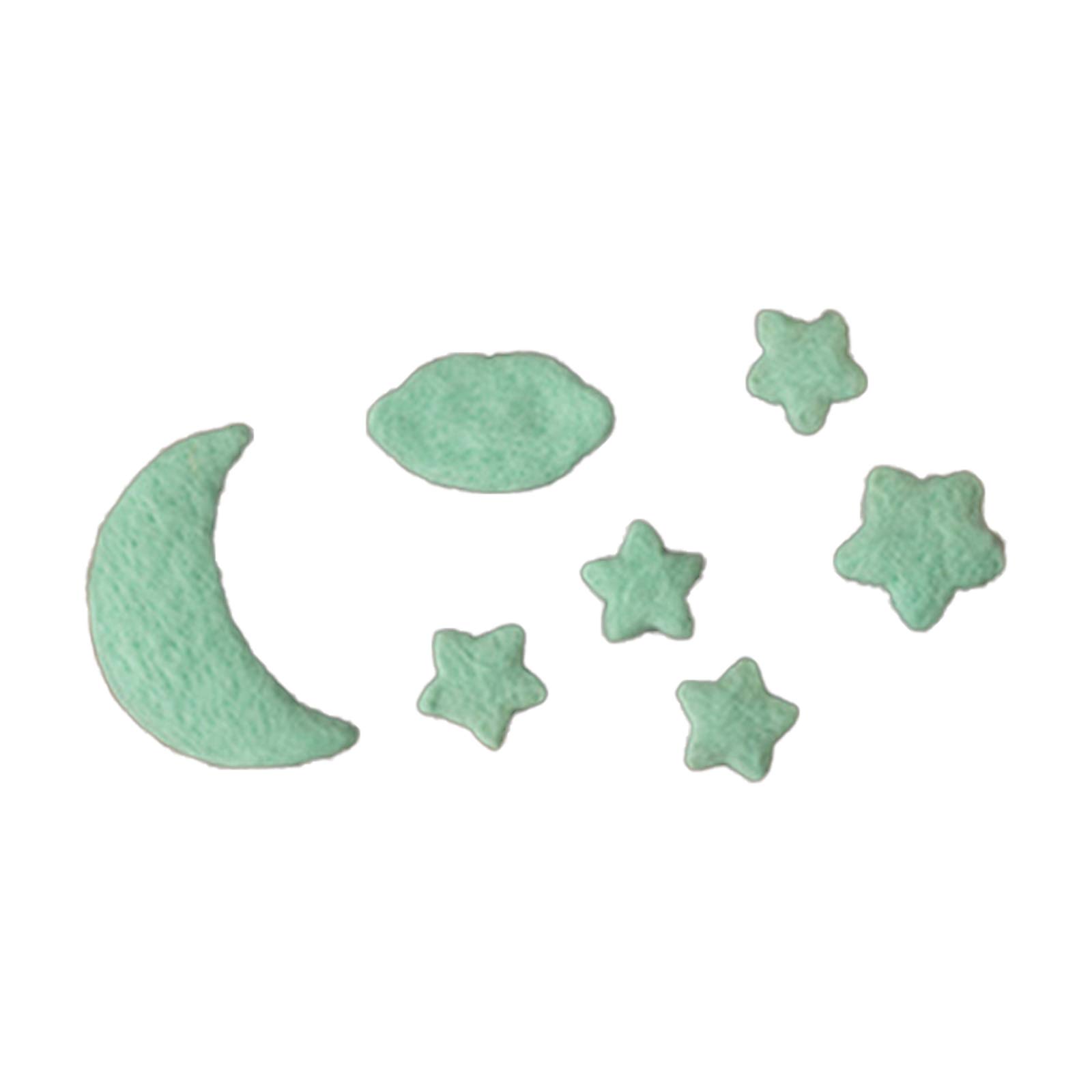 7Pcs Handmade Baby Wool Felt Moon Home Party Decorations Props