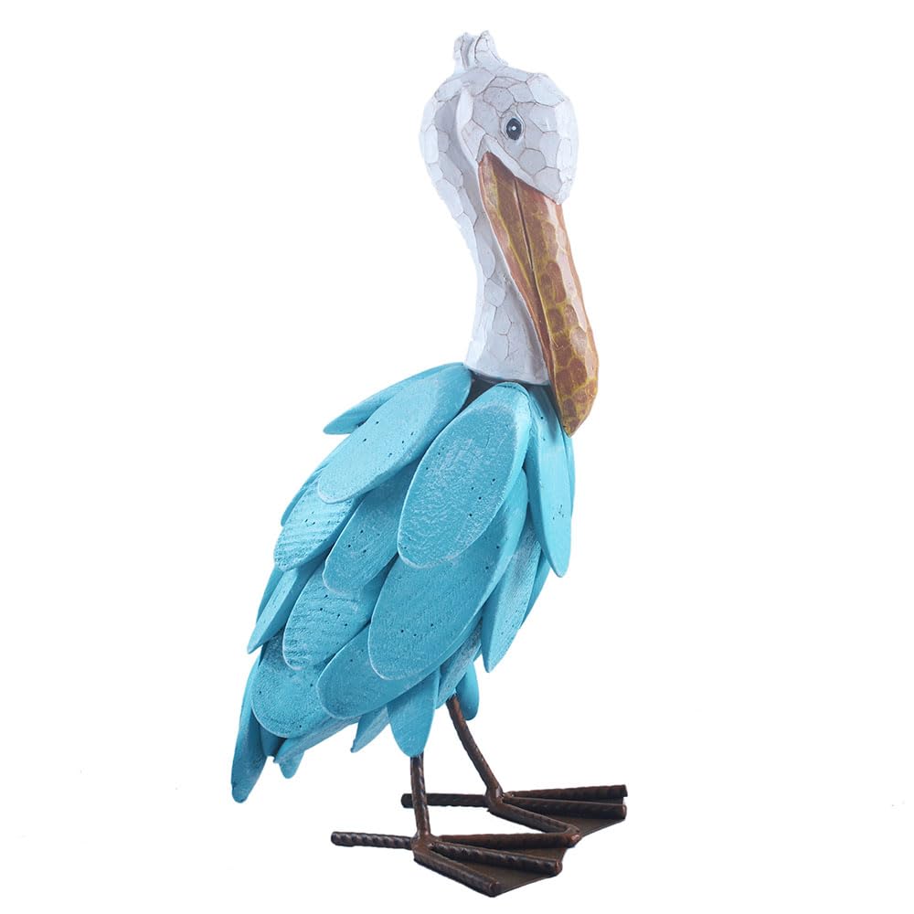 YOUUGIOR Pelican Statues Outdoor Decor, 11.5" Coastal Ocean Bird Garden for Backyard Porch Patio Home Decor…