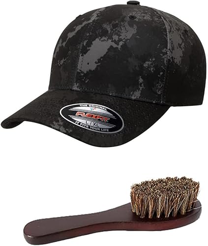 Flexfit - Gorra deportiva de béisbol para hombre, gorra peinada de lana original Flexfit Gorra de béisbol ajustada de perfil medio