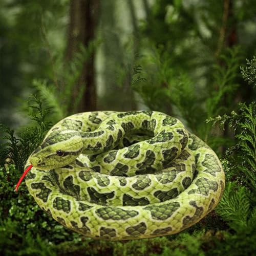 Peluche serpent Halloween vert grand doudou serpent de simulation - 2