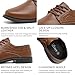 Men's Classic Formal Oxford Shoes,Retro Business Casual Dress Shoes for Men Lace Up Derby Plain Toe(A25912-BRN-46)