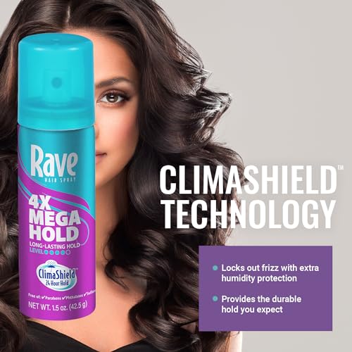 Rave Hair Spray Aerosol Mega 1.5 oz miniatura 4
