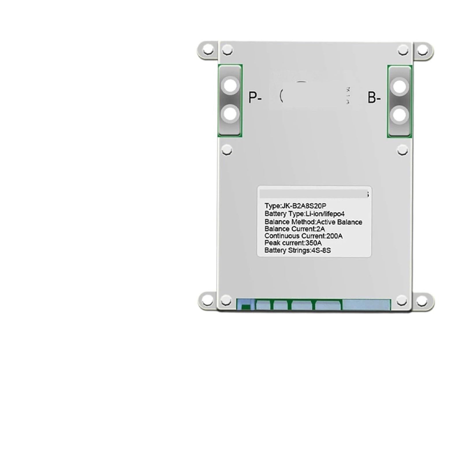 LDHJBNAC JK-B2A8S20P 200A 2A Active Balance 18650 Lifepo4 Battery 4S 12V 5S 6S 7S 8S 24V RS485 Camping Ebike(JK-B2A8S20P)