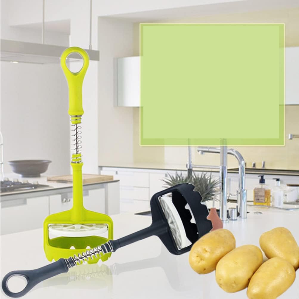 Hemoton 2pcs Potato Masher Non- Handle Automatic Spring Push Type Vegetable Smasher for Effortless Mashing Random Color Easy to Clean and Use for Home Cooking