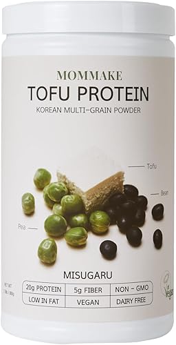 Miniatura 1 de MOMMAKE Batido de proteína de tofu 1.76 libras (28.22oz) Corea Misugaru 0.71oz de proteína a base de plantas