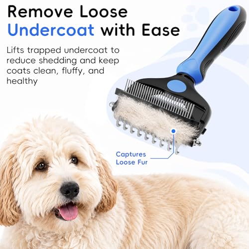 AXEFUN 3-in-1 Pet Grooming Brush