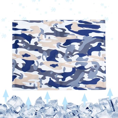 Alfombrilla de refrigeración para perros, gatos, almohadilla de gel reutilizable para mascotas, cama transpirable portátil para perros y gatos pequeños, medianos y grandes, uso en interiores y