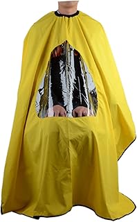DEARMAMY Corte De Transparente Visualización Para Peluquería Para Doméstico Color Amarillo