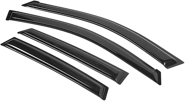 4pcs Smoke Tinted Acrylic Window Visors Guard Set Slim compatible with Impreza 2009-2011 WRX 2013-2014