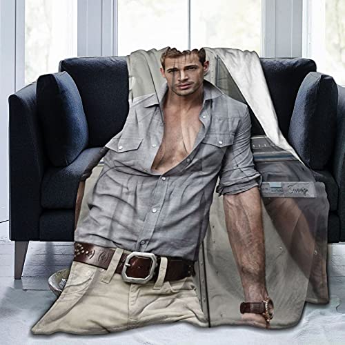 ZGMJ Manta William Levy de forro polar de franela suave para todas las estaciones