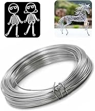 GREENARTZ 33ft Silver Aluminum Wire 1.5mm for Craft Modelling and Stop Animation