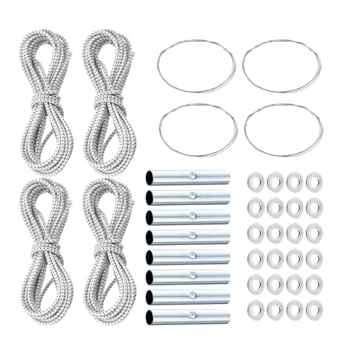 Postes de reparación de tienda de campaña con cables de choque y arandelas de nailon x4 2