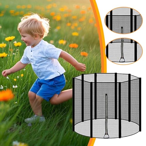 Red de trampolín para proteger los saltos de los niños en el jardín 3