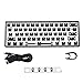 Produktbild GH60 GK61 RGB Hot Swap Independent Driver Tyce-C ANSI Mechanical Keyboard DIY Kit Plastic Case CNC Aluminium Case Plate PCB Kunststoff schwarz GK61xs Bluetooth