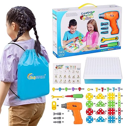 Supstem DRILL TOYS Creative Toys For Kids 4-8, Mosaic Drill Set thumb #7