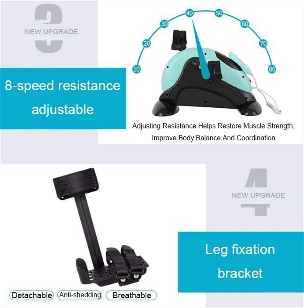 Elektryczny mini rower treningowy, pod biurkiem, do jazdy na ramieniu i nogach, z wyświetlaczem LCD, kompaktowa eliptyczna maszyna fitness do użytku domowego lub biurowego