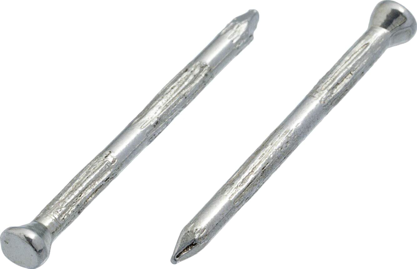 2.7mm x 25mm Concrete Rolled Masonry Nail Finishing Steel Nails Hardened Ribbed Hardware Pins (Pack of 100) - N13E 2.7x25_100