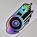 folien-zentrum Adesivo a Forma di Lumaca Turbo Oilslick Rainbow Flip Flop Nero Effetto Metallo Shocker Hand Auto JDM Tuning OEM Dub Decal Stickerbomb Bombing Sticker Illest Dapper Fun Oldschool