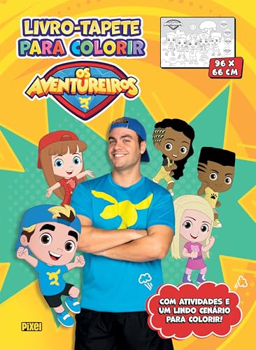 Livro-tapete de colorir “os aventureiros” – luccas neto: a origem