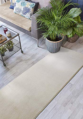 Orfa Home Custom Size Hallway Runner Rug, Slip/Skid Resistant, 26 Inch Wide X Your Choice Of Lenght, Solid Light Beige, 26 Inch Width X 18 Feet Length, Sold And Priced Per Foot #TOP3