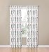 Disney Mickey Mouse Jersey White 4 Piece 84" Curtain/Drapes Set (2 Panels, 2 Tiebacks)