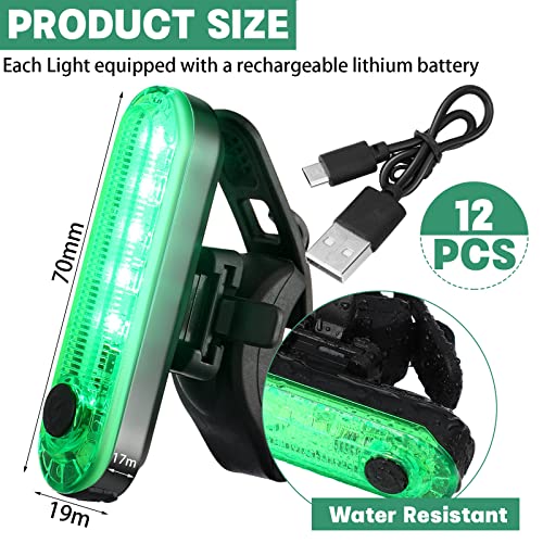 12 Pieces Battery Boat Navigation Lights Battery Powered Kayak Lights For Night Battery Operated Boat Stern Lights Led Boats Safety For Pontoon Boat,Dinghy 4 Types Flashing Mode (Red, Green) #TOP1