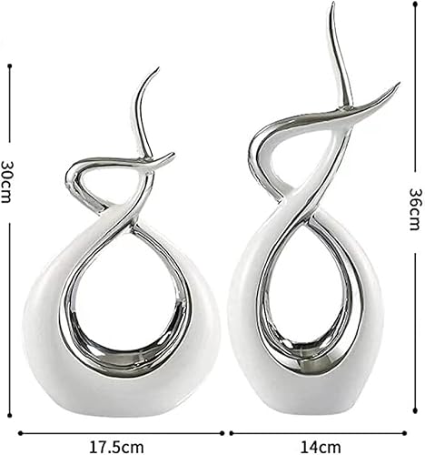 Miniatura 4 de JYYBN Decoración para el hogar, escultura de arte abstracto moderno, estatua de artesanía, muebles, cerámica, gabinetes creativos de vino,