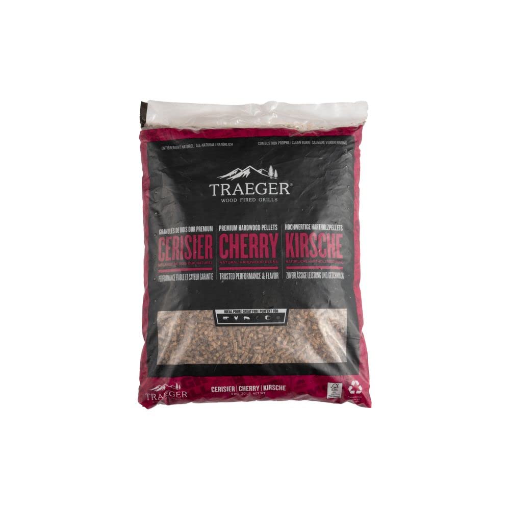 Pellets da legno Cherry naturale certificato FSC per barbecue a pellet - 9...