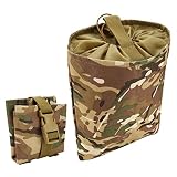 Brynnl Tactical Folding Dump Pouch, Utility Folding Molle Dump Pouch Tactical, Mag Dump Pouch Waist