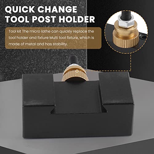 Mini lathe quick change tool post porte-outils multifonction 6 pièces tour - 8