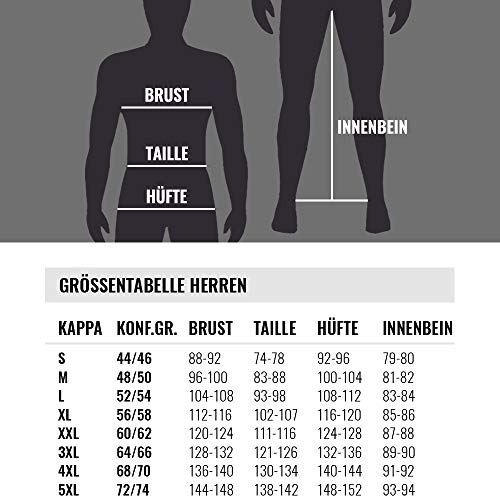 Kappa trainingsbroek Vrodell I joggingbroek voor heren van sweatstof I voor sport en vrije tijd en fitness I tailleband met trekkoord | in de kleuren grijs, zwart en maten S, M, L, XL, XXL en XXXL - Image 7