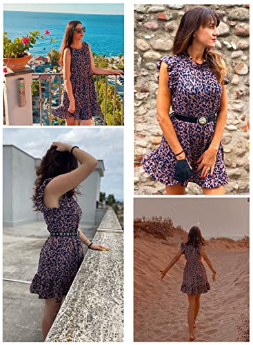 GOSOPIN Casual vrijetijdsjurk voor dames, V-hals, damesrok, casual, tuniek, jurk, elegante blousejurk, lente, zomer, herfst, strandjurk - Image 6
