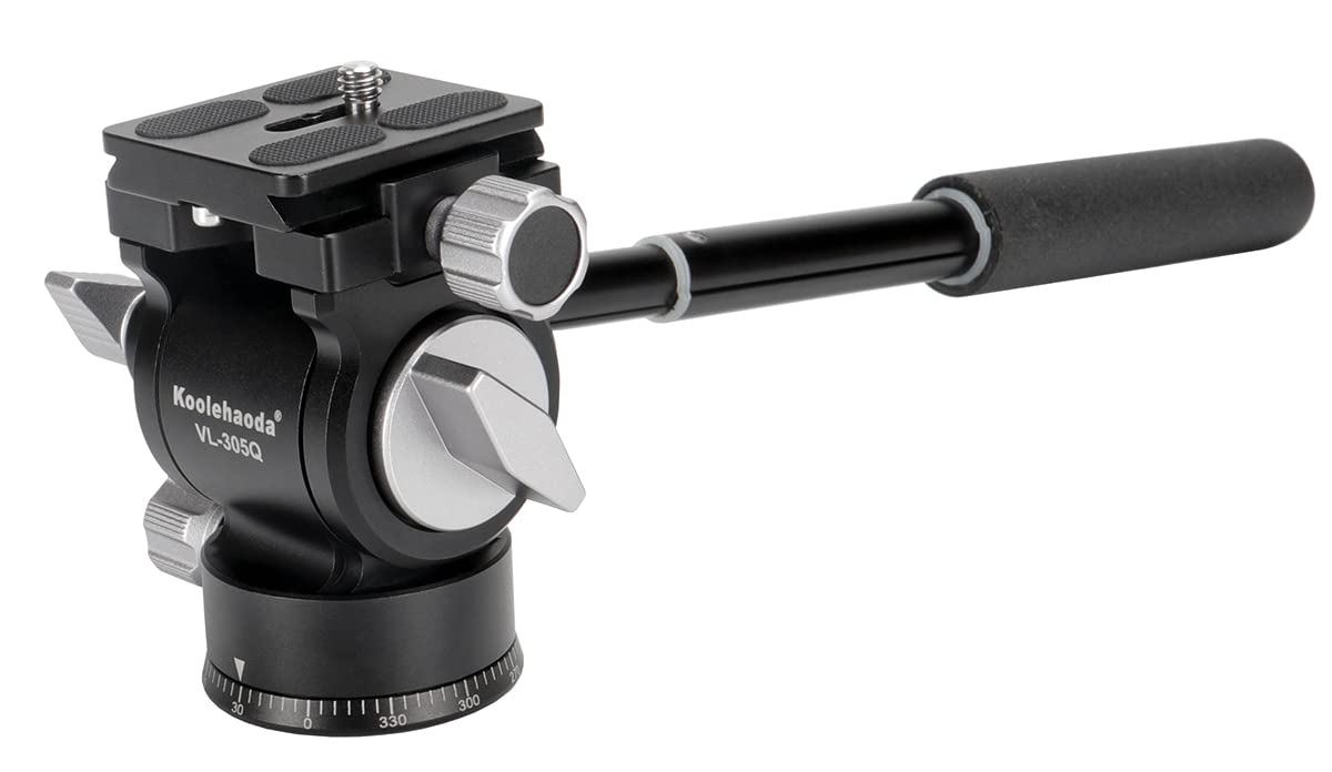 Buy Koolehaoda Tripod Fluid Head Compact Video Head Pan Tilt Head with