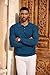 COOFANDY Mens Polo Sweaters Long Sleeve Casual Knitted Collared Sweater Slim Fit Polyester Polo Sweaters Deep Blue