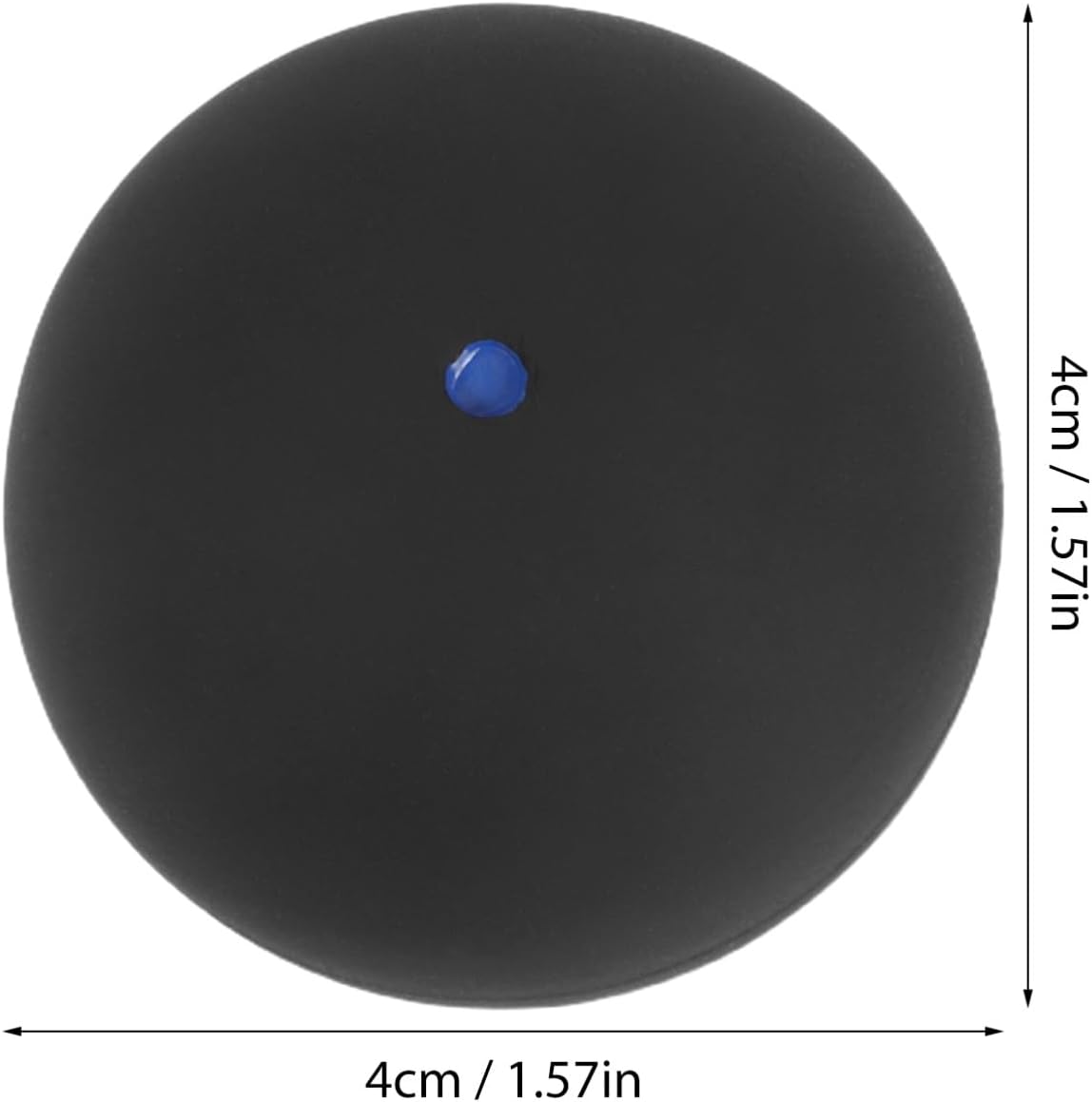 WOONEKY Squash Ball Single Blue Dot High Elastic Rubber Training and Practice Balls for Beginner Competition Use