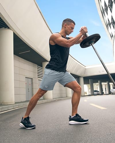 Image of G Gradual Men's Athletic Running Shorts with Zipper Pockets Quick Dry 7 inch / 5 inch / 9 inch Workout Gym Shorts for Basketball Hiking