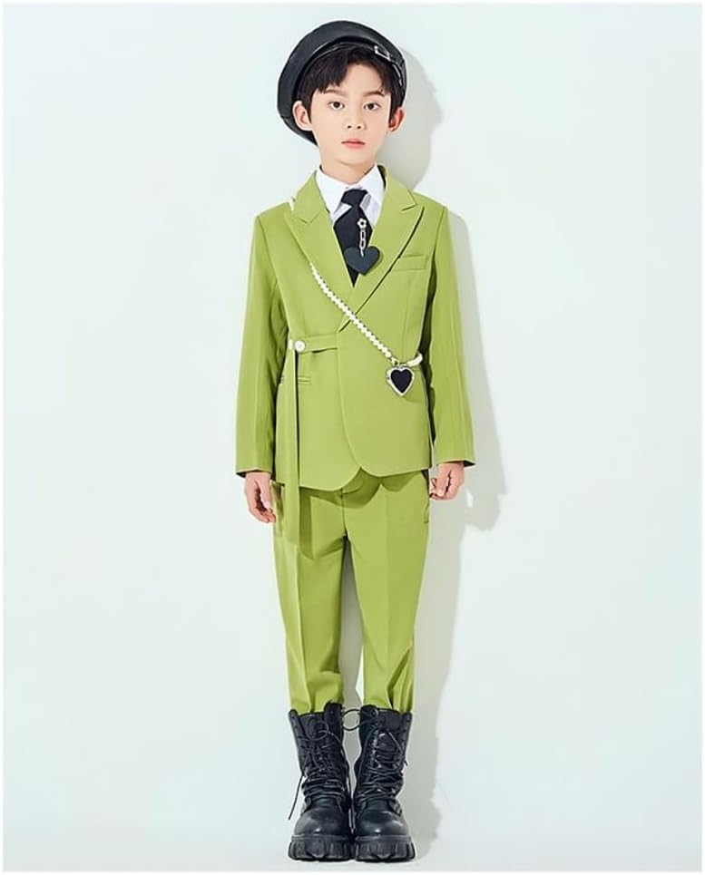 Boys Suit for Kids Tuxedo Wedding Ring Bearer Outfit Boy Formal Suits 2 Piece Slim Fit Dresswear Suit Set