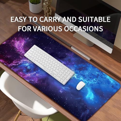 Galaxy Large Desk Pad,Gaming Mouse Pad,31.5 x 15.75 inch,XXL Waterproof&Non-Slip Extended Desk Mat, Keyboard and Mouse Pad,Big Desk Pad Mat for Gaming,Office,Home - Image 6