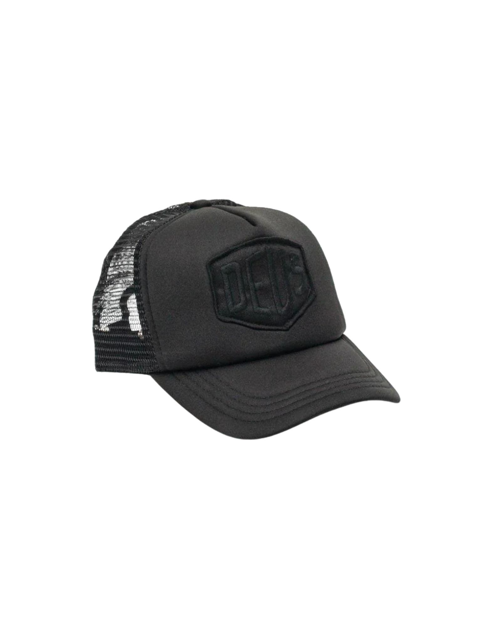 Deus Ex Machina Men's Baylands Trucker Cap, Black/Black, One Size