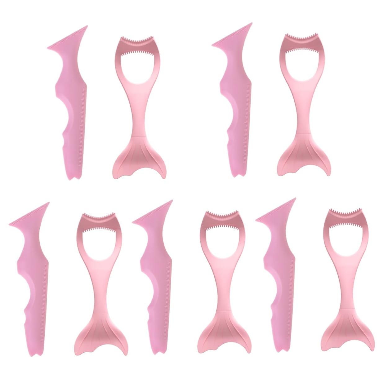 MAGICLULU 10 Piezas Delineador de ojos escudo de rímel ayudas para sombras de ojos accesorios maquillaje mujer plantilla eyeliner herramientas kit de pestañas suministros de maquillaje chica