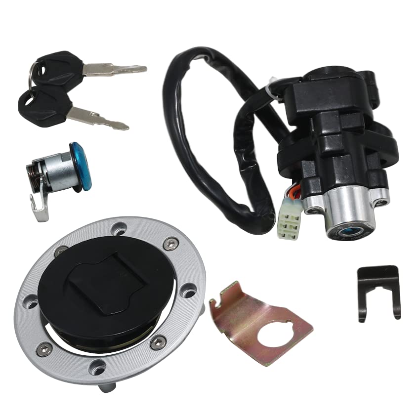 Miniatura 4 de Juego de llaves de bloqueo de interruptor de encendido para Suzuki SV650 GSXR600 GSXR750 GSXR1000 GSX1400 DL650 DL1000 Tapa de gas