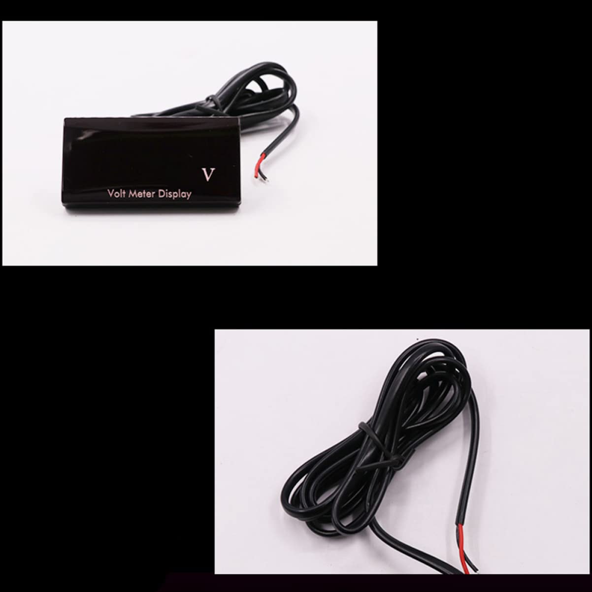 LED Waterproof Digital Display Voltmeter 12V DC Gauge for Car and Motorcycle Battery Testing