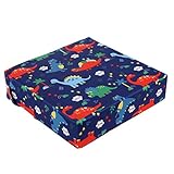 Tamaño: su tamaño es de aproximadamente 32 x 32 x 8 cm (largo x ancho x alto). Nuestro cojín de asiento es adecuado para sillas de diferentes tamaños y tiene dos correas, por lo que puedes asegurarte de que se ajusta perfectamente a la silla.