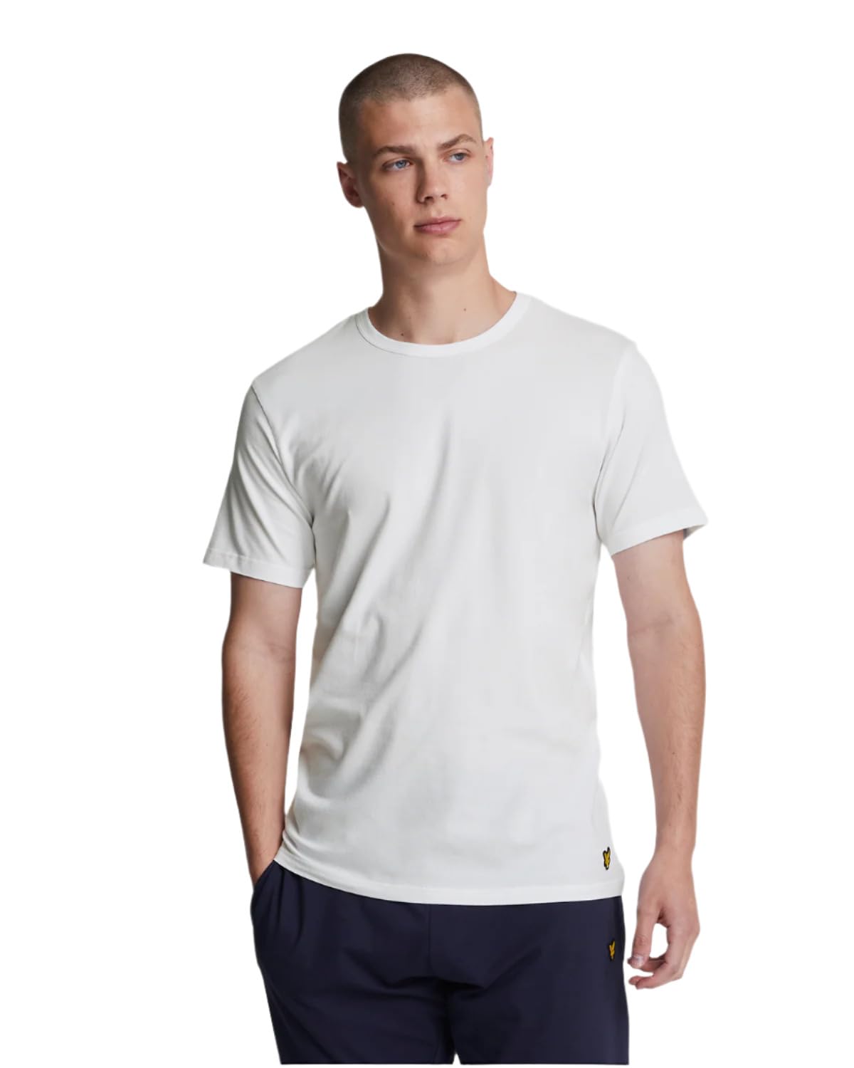 Lyle and Scott   Basic 3 Pack T-Shirt In White, Men's Size Large